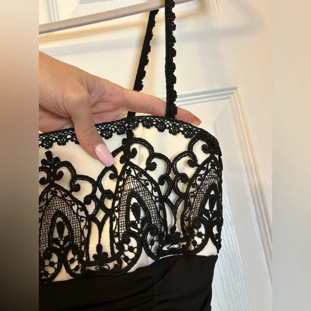 Vintage Jessica McClintock Ruched Dress - Picture 9 of 11